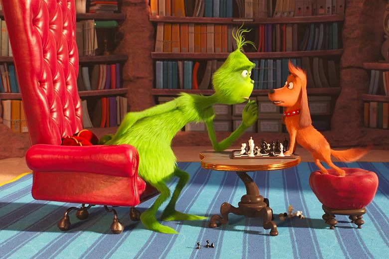 The Grinch (above) is a remake of a classic 1957 children's book by Dr Seuss - about a curmudgeonly, Christmas-hating creature.