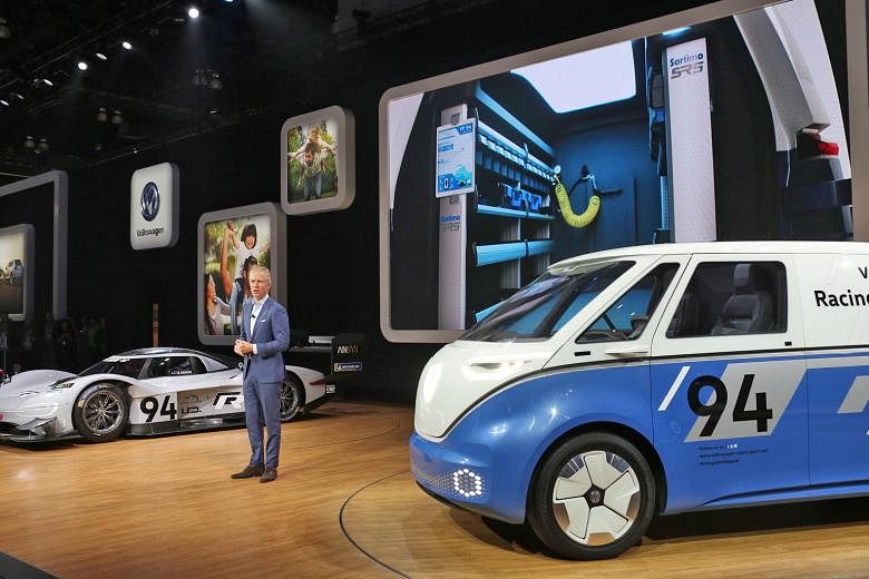 Mr Scott Keogh, the new chief executive officer of Volkswagen Group of America, says at the Los Angeles motor show that a new US plant is needed to build the yet-to-be-unveiled VW electric car, priced at between $41,000 and $55,000, that is due in 20