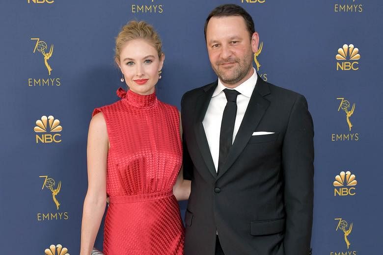 Film-maker Dan Fogelman (above, with his wife Caitlin Thompson) is the director of Life Itself, which stars Olivia Wilde and Oscar Isaac (top).