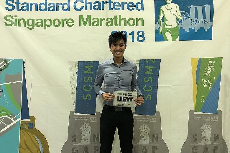 Ashley Liew, the 2012 Singapore Marathon local champion with his race tag, declined to comment on the sportsmanship saga.