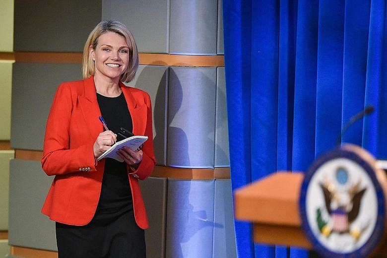 Spokesman for the US State Department Heather Nauert was a correspondent and anchor at Fox News Channel.