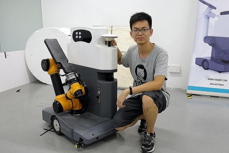 Mr Zhao Wanqiu, a co-founder of robotics start-up Youibot, is one of the many hardware entrepreneurs drawn to Shenzhen.