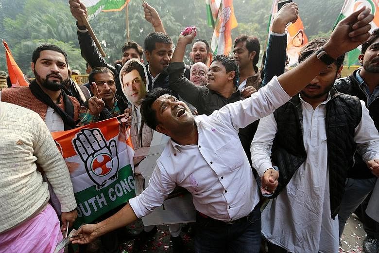 As Congress supporters celebrate, one view is that PM Narendra Modi and the BJP will not necessarily lose the general election next year as state elections are fought on local issues and Mr Modi has overwhelming popularity.