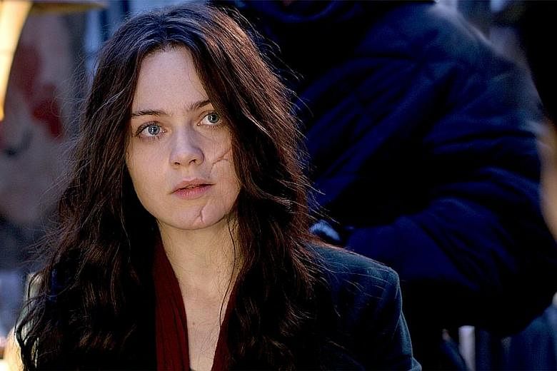 Hera Hilmar (above) stars as a fugitive in Mortal Engines, which is directed by Christian Rivers (below). In Mortal Engines, which is set on a futuristic Earth, entire cities move around on wheels and prey on small cities for their resources.