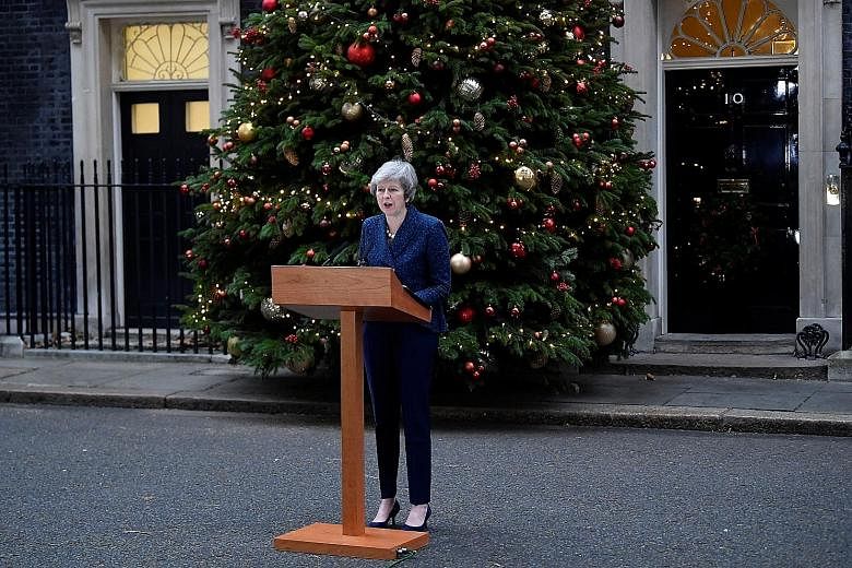 British Prime Minister Theresa May, addressing the media outside 10 Downing Street yesterday, argued that the only beneficiaries of a vote of no-confidence would be the opposition Labour Party.