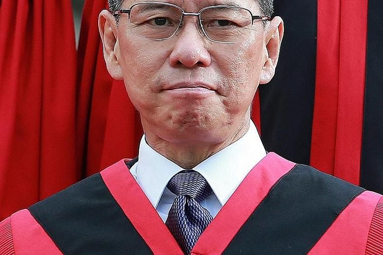 Judge of Appeal Judith Prakash will have her term extended by three years, while High Court judges Chan Seng Onn, Lee Seiu Kin, Belinda Ang and Choo Han Teck (above) will have their tenures extended by two years.