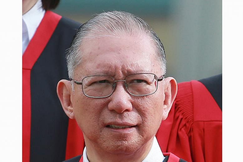 Judge of Appeal Judith Prakash will have her term extended by three years, while High Court judges Chan Seng Onn (above ), Lee Seiu Kin, Belinda Ang and Choo Han Teck will have their tenures extended by two years.