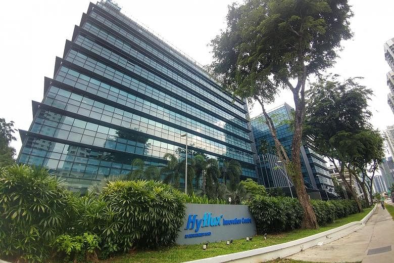 The Hyflux Innovation Centre in Bendemeer Road. Hyflux said it was unable to maintain banking support to receive payment from Iranian firm Asia Water Development Engineering Company for work under the contract due to the US reinstating sanctions on I