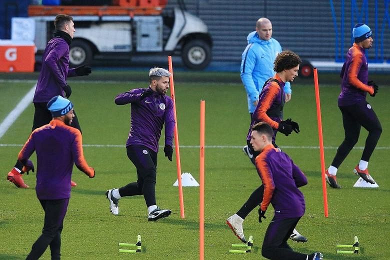 Sergio Aguero, back in training, is set to return to the Manchester City line-up for their next game against Everton. The champions host the Toffees at the Etihad looking to return to the Premier League's summit after losing their unbeaten record las