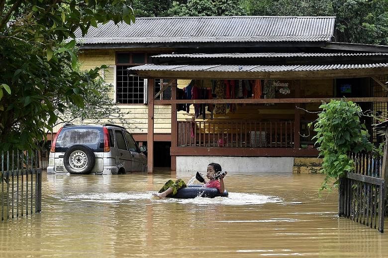 Parts of Terengganu state were flooded last Saturday and yesterday. Several major rivers in the state on the east coast of Peninsular Malaysia are being closely watched by the authorities as they could break their banks.