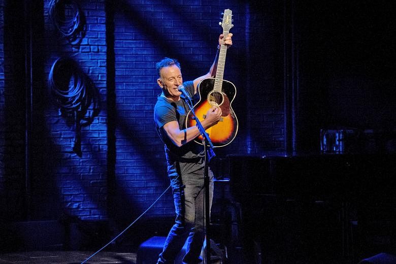 Singer-songwriter Bruce Springsteen in the Netflix concert film special Springsteen On Broadway.