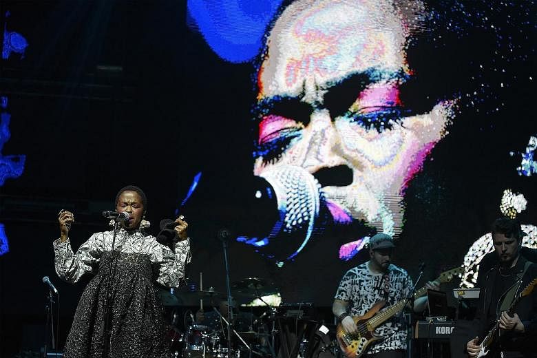 Hip-hop/soul singer Lauryn Hill (above), British pop sensation Dua Lipa (left) and rapper-singer Anderson Paak (right below) gave Singapore music fans lots to cheer about.