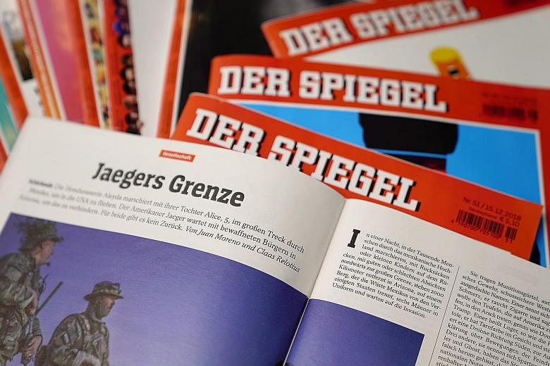 Der Spiegel reporter Claas Relotius' cheating came to light when a colleague, who worked with him on this article headlined "Jaegers Grenze" ("Hunters' border"), checked on two alleged sources quoted extensively and both revealed that they had never 