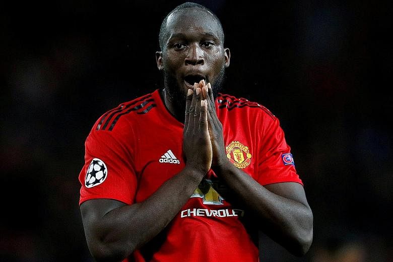 A muscular, post-World Cup Romelu Lukaku, playing for Manchester United on Oct 2.