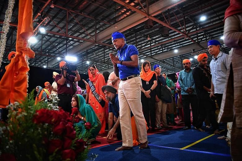 The four-day Naam Ras Kirtan Darbar, which loosely translates as "festival of Sikh music", drew thousands of Sikhs from Singapore and the region, with speeches, devotional music and a heritage exhibition. Law and Home Affairs Minister K. Shanmugam at