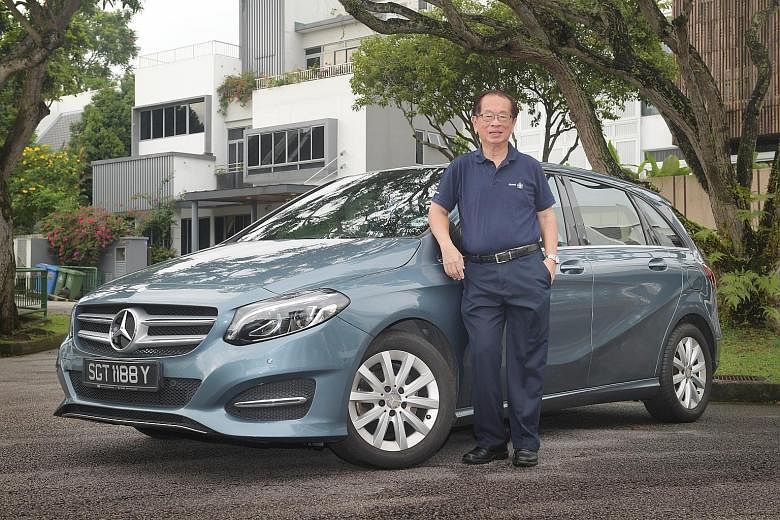 The owner of a Mercedes-Benz B180, Mr Ong Eng Tong is contemplating an electric car next.
