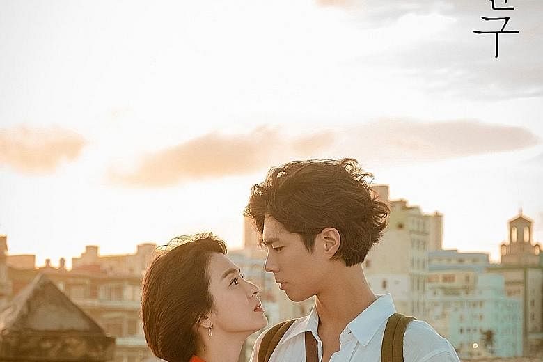 Song Hye-kyo and Park Bo-gum spent about a month in September in Cuba filming Encounter.