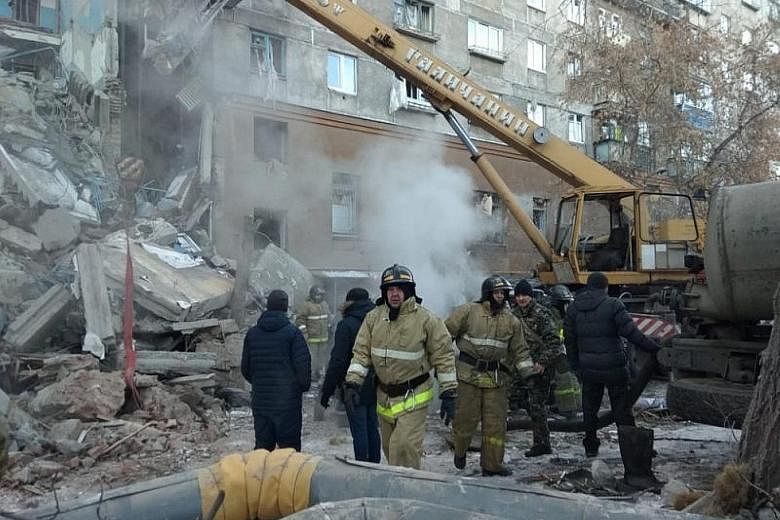 The gas explosion took place in the early hours, when many residents were asleep, and led to a partial collapse of the high-rise building.