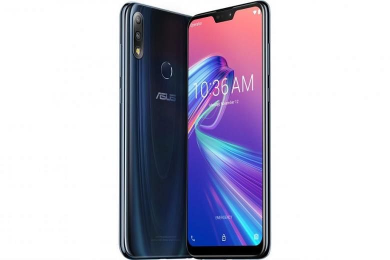 The Asus ZenFone Max Pro M2 retains its predecessor's key selling points - a massive 5,000mAh battery, stock Android interface and competitive pricing ($349).PHOTO: ASUS