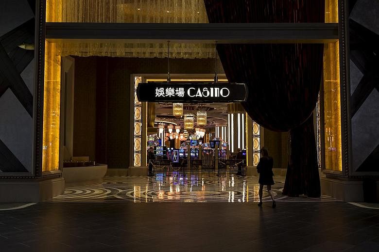 A casino at Studio City resort in Macau. December was the 29th straight month in which revenue in China's only legal gambling hub rose, versus the same month a year prior, according to data released yesterday by the Gaming Inspection and Coordination