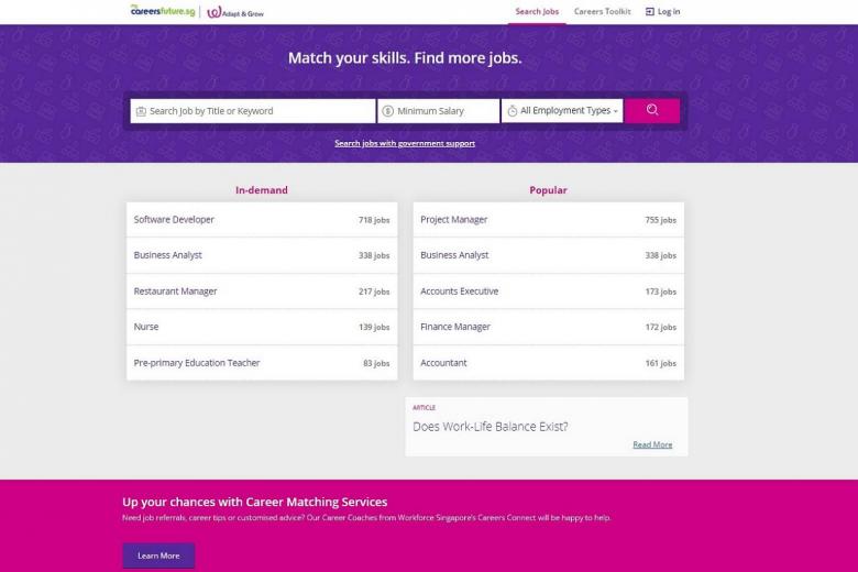 mycareersfuture singapore Images High Quality Grahic Better matches, more postings coming up on national job portal ...