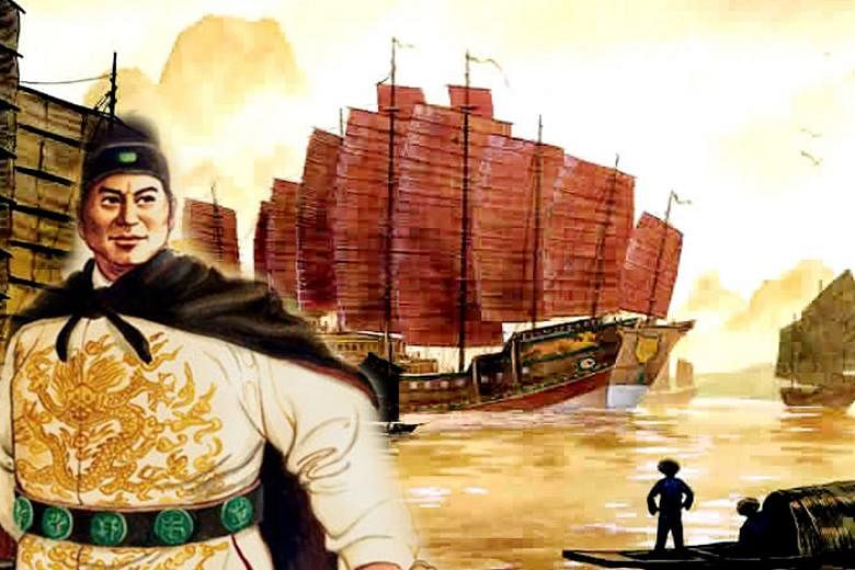 A drawing of Admiral Zheng He. During the Ming Dynasty, the admiral, a distant descendant of a Song-era Muslim Persian migrant, led the Ming's famous maritime voyages as far as Africa. Colonialism's mix of capitalism, technology and manpower gave are