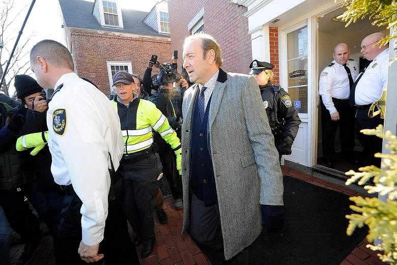 Actor Kevin Spacey at the Nantucket District Court in Massachusetts on Monday.
