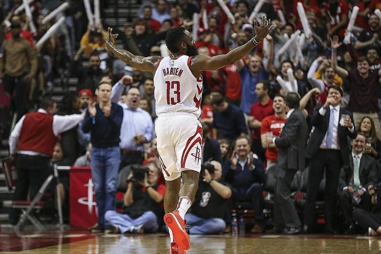 The Houston Rockets' James Harden has been in irresistible form lately to the delight of the home crowd, who saw him deliver a 32-point, 14-assist masterclass against the Western Conference leaders Denver Nuggets on Monday. Rockets centre Clint Capel