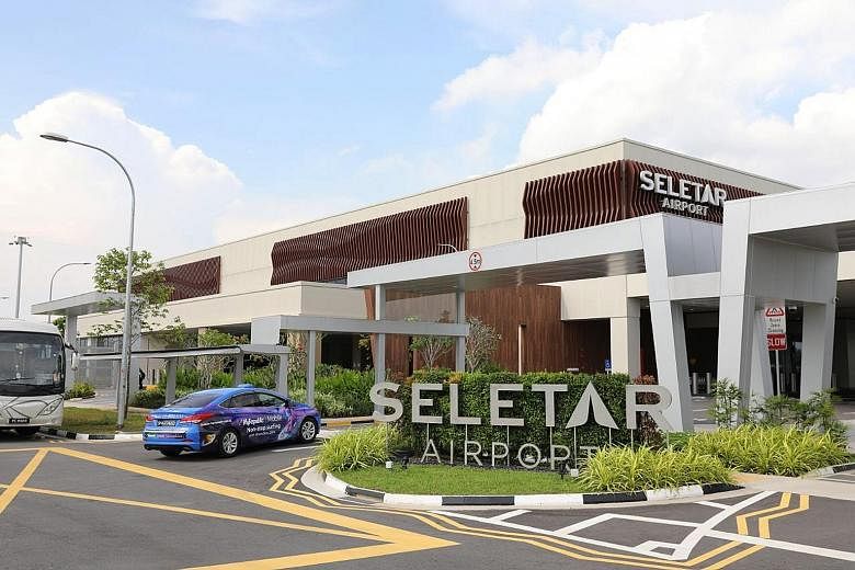 The new passenger terminal at Seletar Airport opened in November last year.