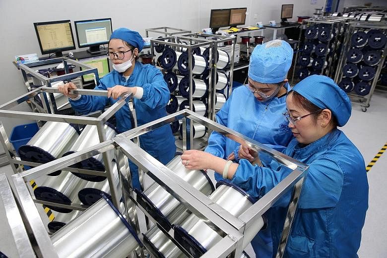 A fibre-optic cable factory in Nantong, China. The US and China have impetus to try and reach a trade deal, but their relationship has become more contentious.