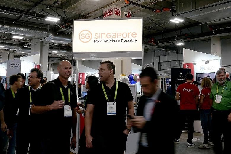 Nine Singapore start-ups showcased their products at the Singapore Pavilion at CES 2019 located in Eureka Park, a place for start-ups to get funding and partnerships. The start-ups there have to meet requirements such as being a first-time exhibitor 
