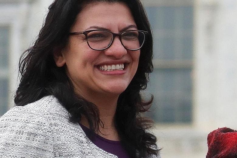 Born in Detroit to Palestinian immigrants, Ms Rashida Tlaib grew up poor and did not speak English when she started school.