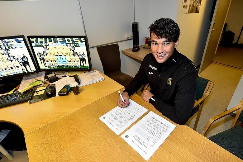 Ikhsan Fandi, son of local football legend Fandi Ahmad, is the first Singaporean international to join a European club in 30 years. The 19-year-old will play for Norwegian second-tier club Raufoss.