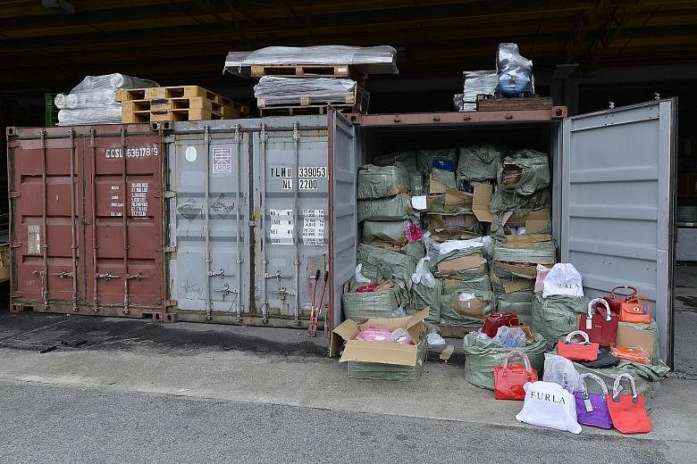 The case goes back to April 2013, when Singapore Customs seized nearly 31,000 fake items, including China-made fashion accessories, that could potentially have sold for over $1 million.