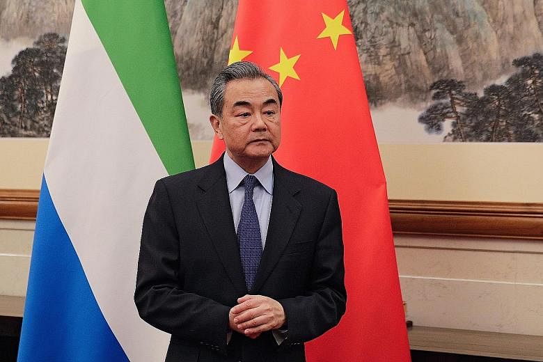 Chinese Foreign Minister Wang Yi said China and the US should deal with sensitive issues in a constructive manner.