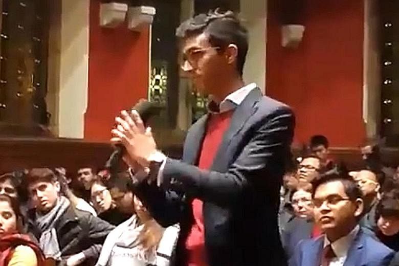 Mr Darrion Mohan, a second-year Singapore student at Oxford University, had some pointed questions for Malaysian Prime Minister Mahathir Mohamad last Friday.