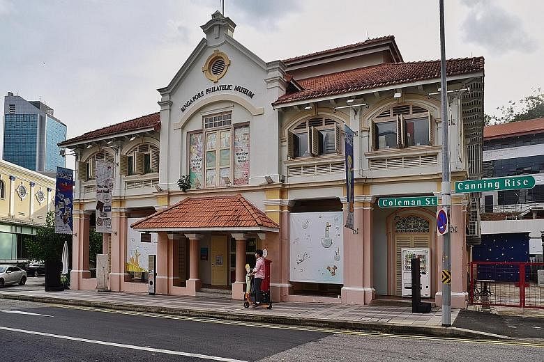 The National Heritage Board said the redevelopment of the Singapore Philatelic Museum (left) and the Peranakan Museum will refresh museum infrastructure, content and offerings to enhance visitors' experience.