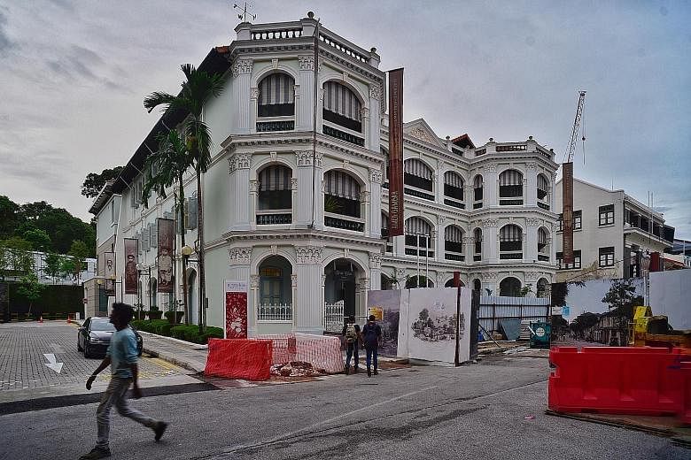The National Heritage Board said the redevelopment of the Singapore Philatelic Museum (left) and the Peranakan Museum will refresh museum infrastructure, content and offerings to enhance visitors' experience.