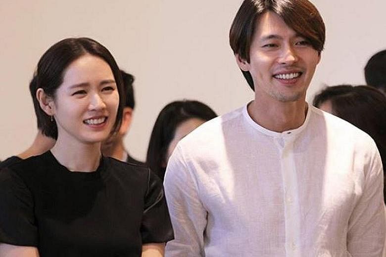 South Korean stars Son Ye-jin and Hyun Bin are just friends, says Hyun's management agency.
