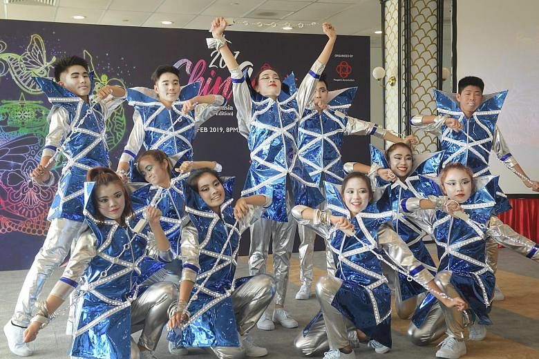 Above: A highlight at this year's Chingay Parade will be the karting contingent from KF1 Karting Circuit. Over 30 go-karts will zip along a 270m route - or more than one-third of the procession route - at 100kmh. Left: Dance group Dance Inspiration a
