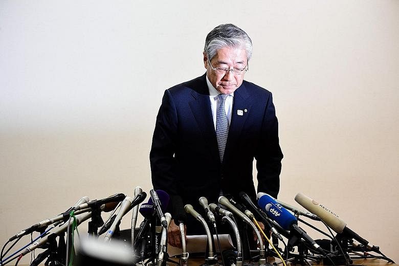Japanese Olympic Committee president Tsunekazu Takeda, who was charged this month, had told French authorities that Singapore consultancy Black Tidings had been recommended by Dentsu.