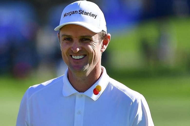 Justin Rose tied the 54-hole tournament record at 18 under, despite a few slip-ups.