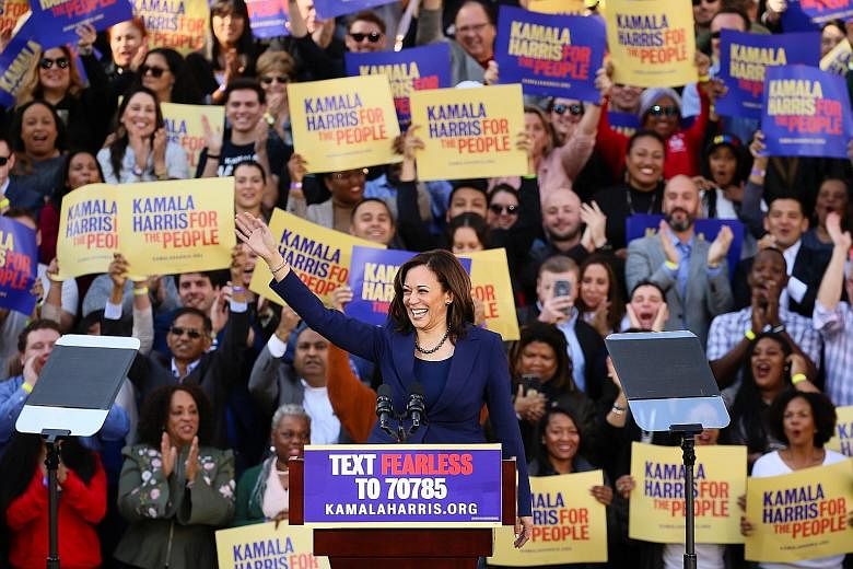 Senator Kamala Harris officially launching her campaign for the presidency in her hometown of Oakland, California, on Sunday. Ms Harris joins a Democratic field with several other candidates seeking to keep President Donald Trump out of the White Hou