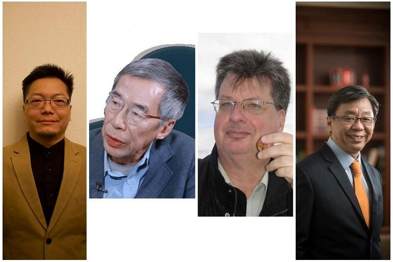 SEVEN HUNDRED YEARS: A HISTORY OF SINGAPORE By Derek Heng, Kwa Chong Guan, Peter Borschberg and Tan Tai Yong (from left).