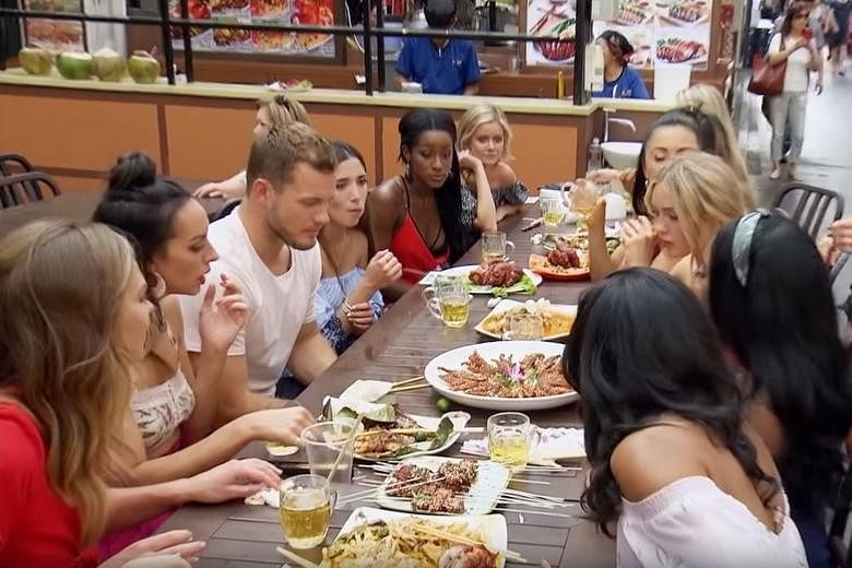 In the fourth episode of The Bachelor, contestants sat at a long table and rehashed ugly American stereotypes about Asian dishes.