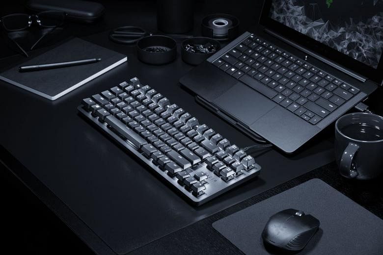 The Razer Blackwidow Lite mechanical keyboard is quieter and is hence more suitable for the office. PHOTO: RAZER
