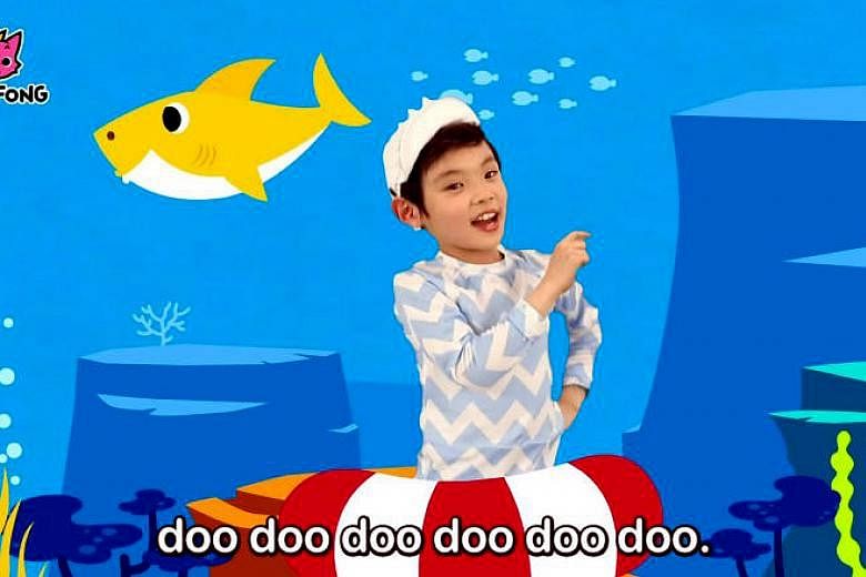 The catchy children's educational song Baby Shark has been charting on Billboard's Hot 100 since the second week of January as the first non-pop Korean song. The song-and-dance video, which features a shark family, has been viewed over 2.27 billion t