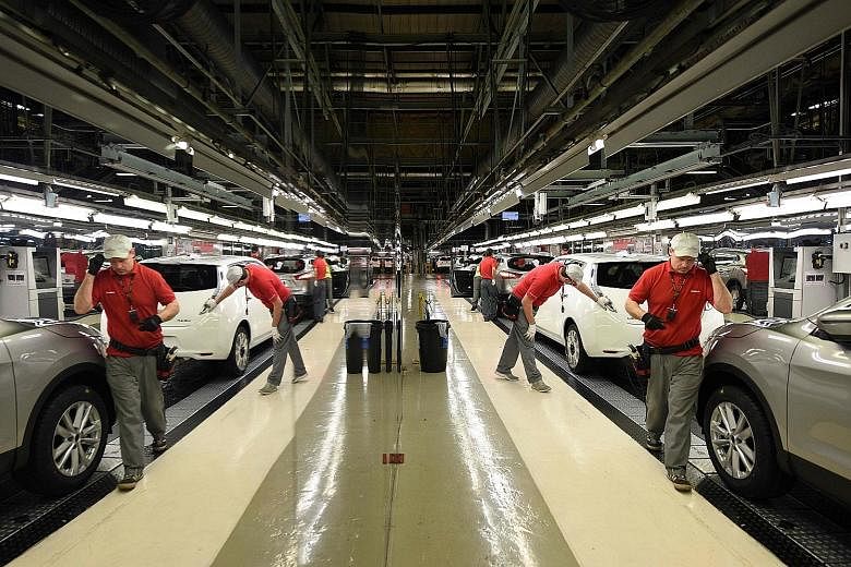 A file photo of Nissan's manufacturing plant in Sunderland, which makes the Qashqai SUV and other models. Nissan said planned investment in the next-generation Juke and Qashqai was unaffected.