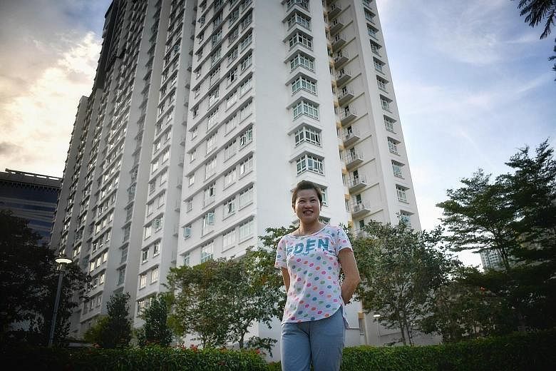 Property agent Casslyn Lim sold a four-room flat and a five-room unit at a cluster of HDB blocks in Boon Tiong Road (left), in the Tiong Bahru area, for over a million dollars each last year. While noting that million-dollar flats are not the norm, o