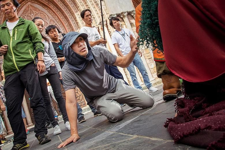 Hong Kong actor-turned-director Stephen Chow on the set of his new film, The New King Of Comedy.